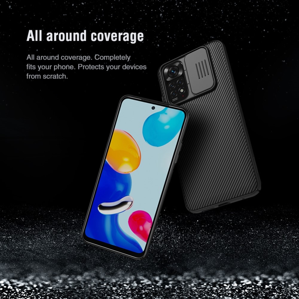 Xiaomi Redmi Note 11 Skal med kameraskydd - CamShield, Svart