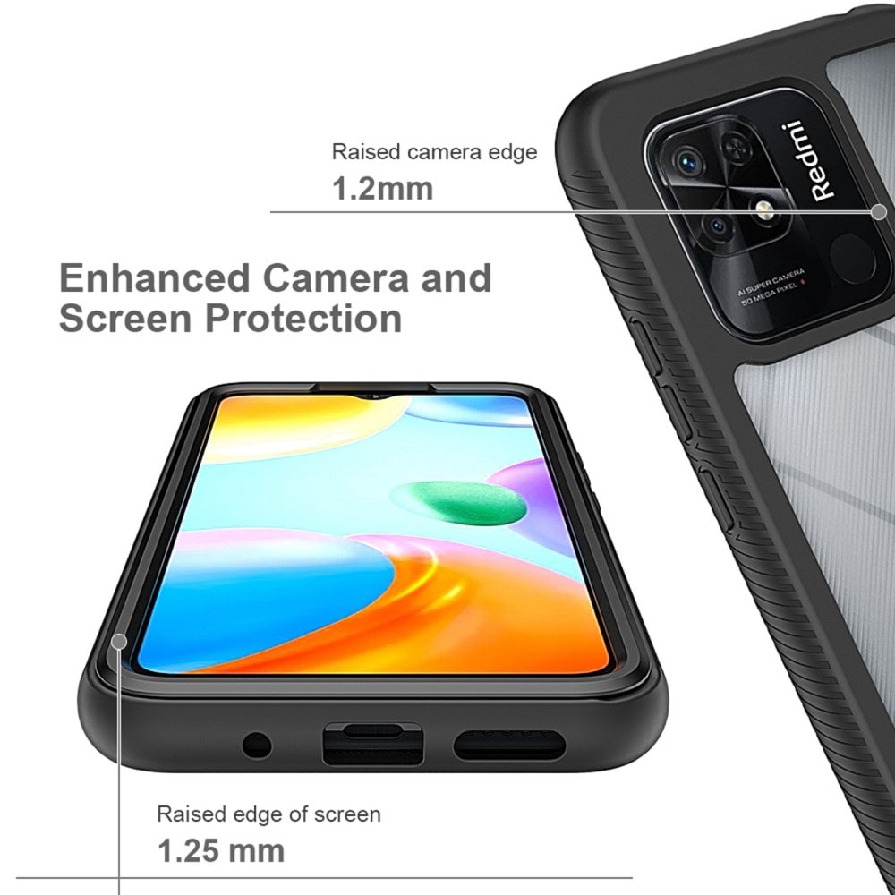 Xiaomi Redmi 10C Mobilskal Full Protection, Svart
