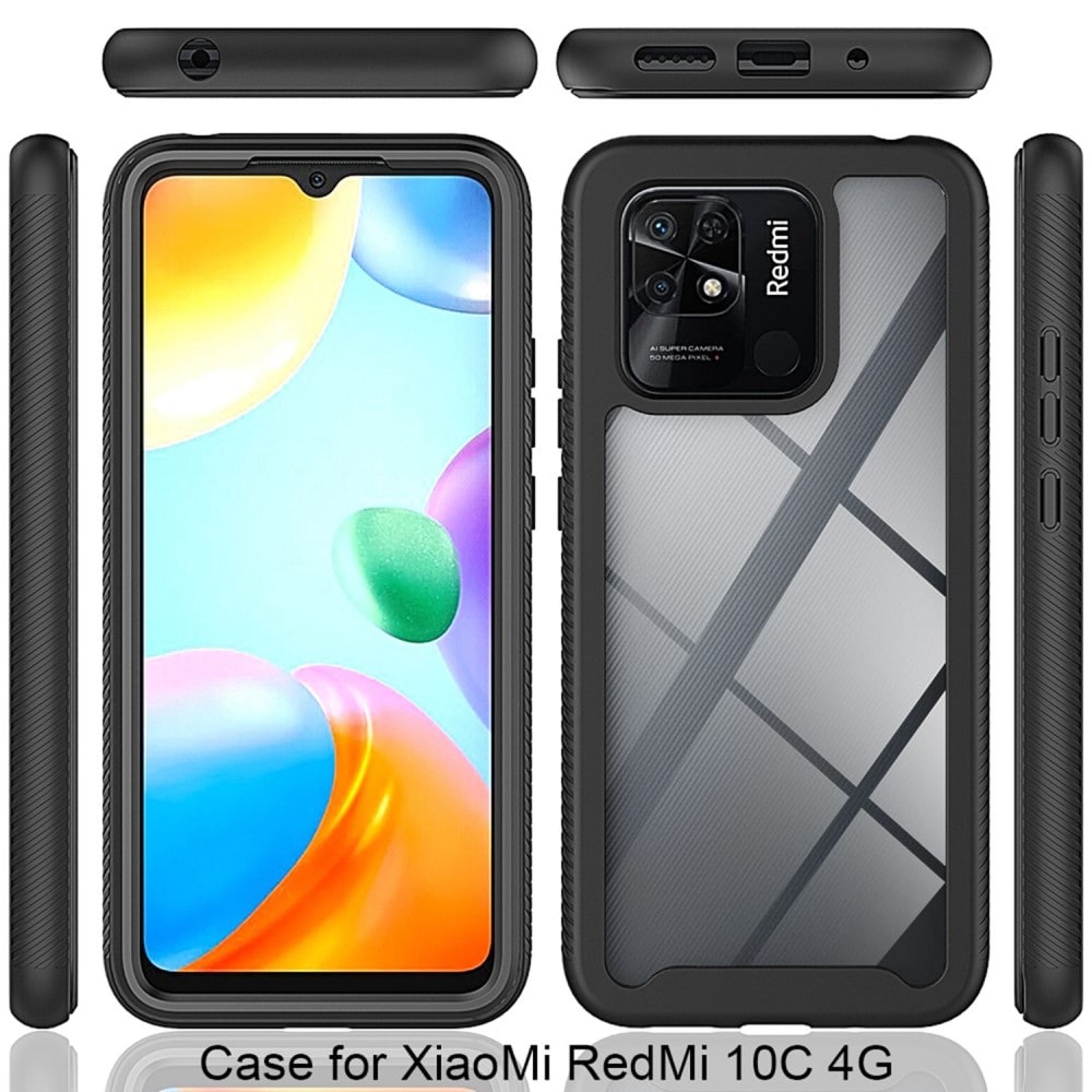 Xiaomi Redmi 10C Mobilskal Full Protection, Svart