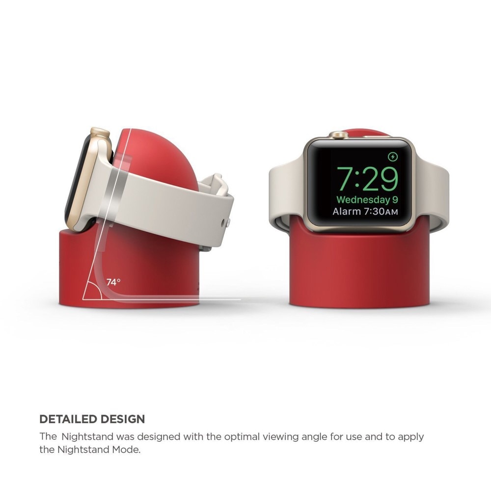 Apple Watch Laddningsställ i silikon, röd