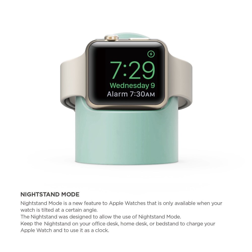 Apple Watch Laddningsställ i silikon, turkos