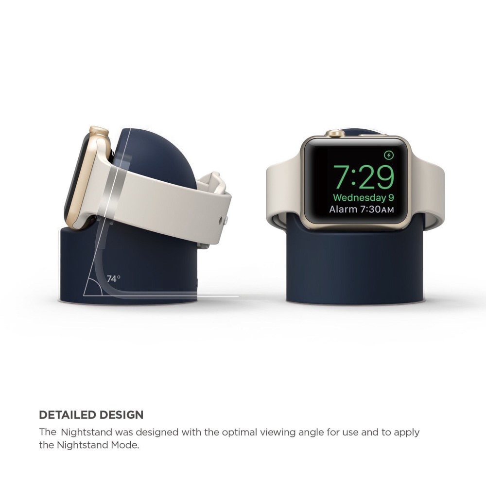 Apple Watch Laddningsställ i silikon, mörkblå