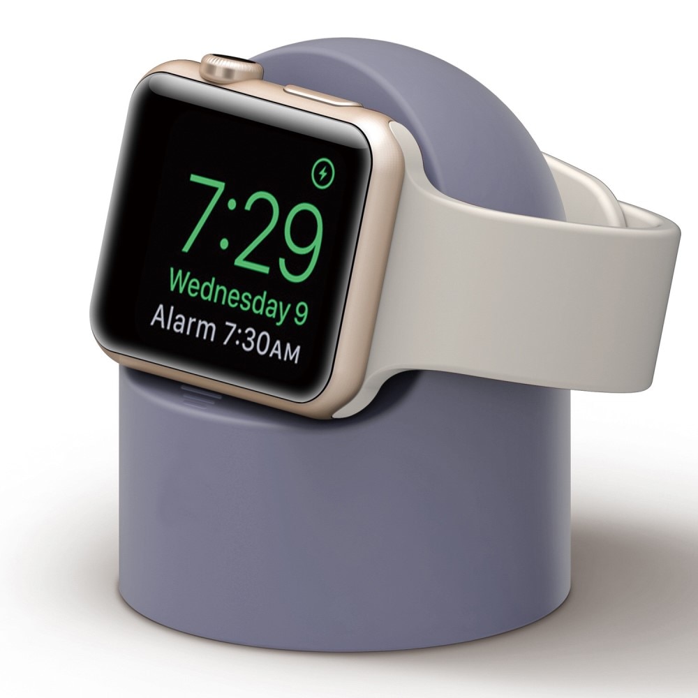 Apple Watch Laddningsställ i silikon, ljusblå