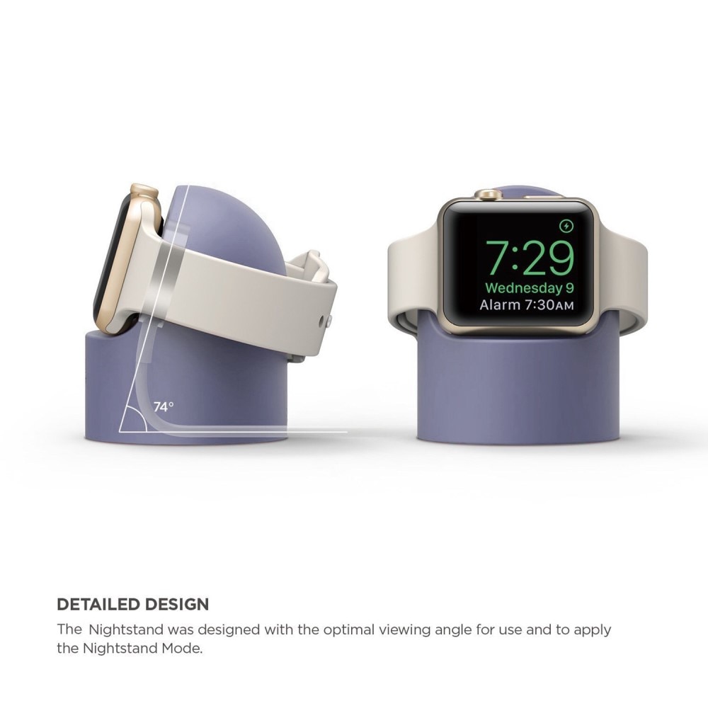 Apple Watch Laddningsställ i silikon, ljusblå