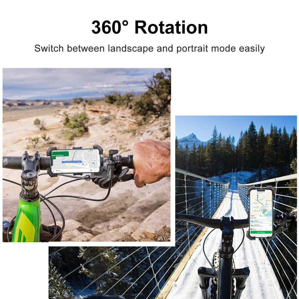 JR-ZS288 Praktisk mobilhållare för cykel, svart