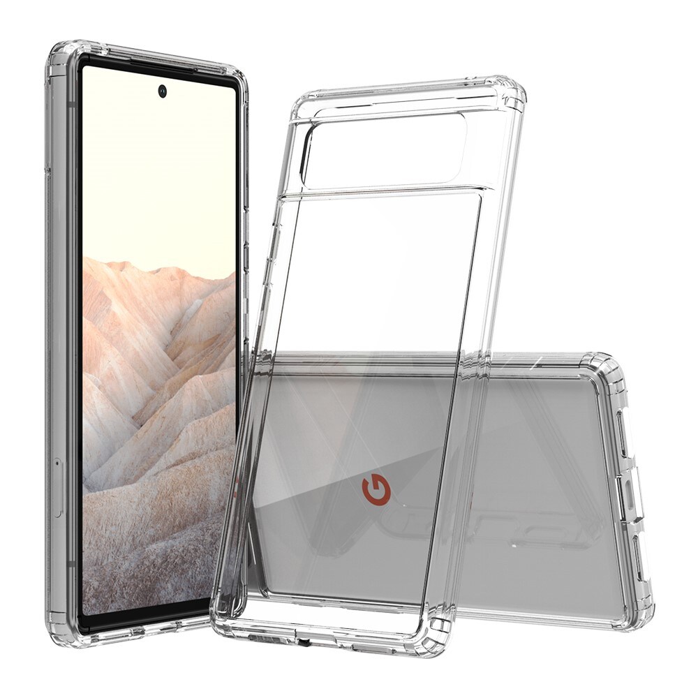 Google Pixel 6 Crystal Hybrid-skal, Genomskinlig