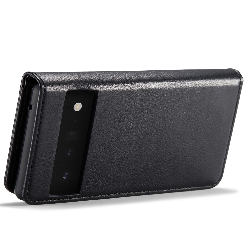 Google Pixel 6 Pro Plånboksfodral med avtagbart skal, svart