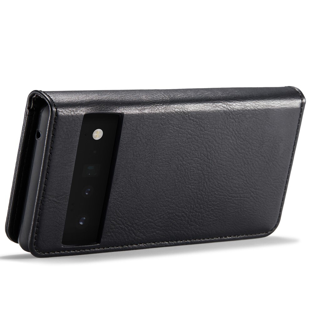 Google Pixel 6 Pro Plånboksfodral med avtagbart skal, Black