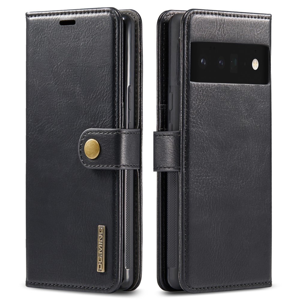 Google Pixel 6 Pro Plånboksfodral med avtagbart skal, Black