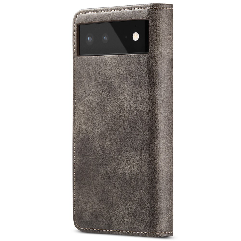 Google Pixel 6 Plånboksfodral med avtagbart skal, Brown