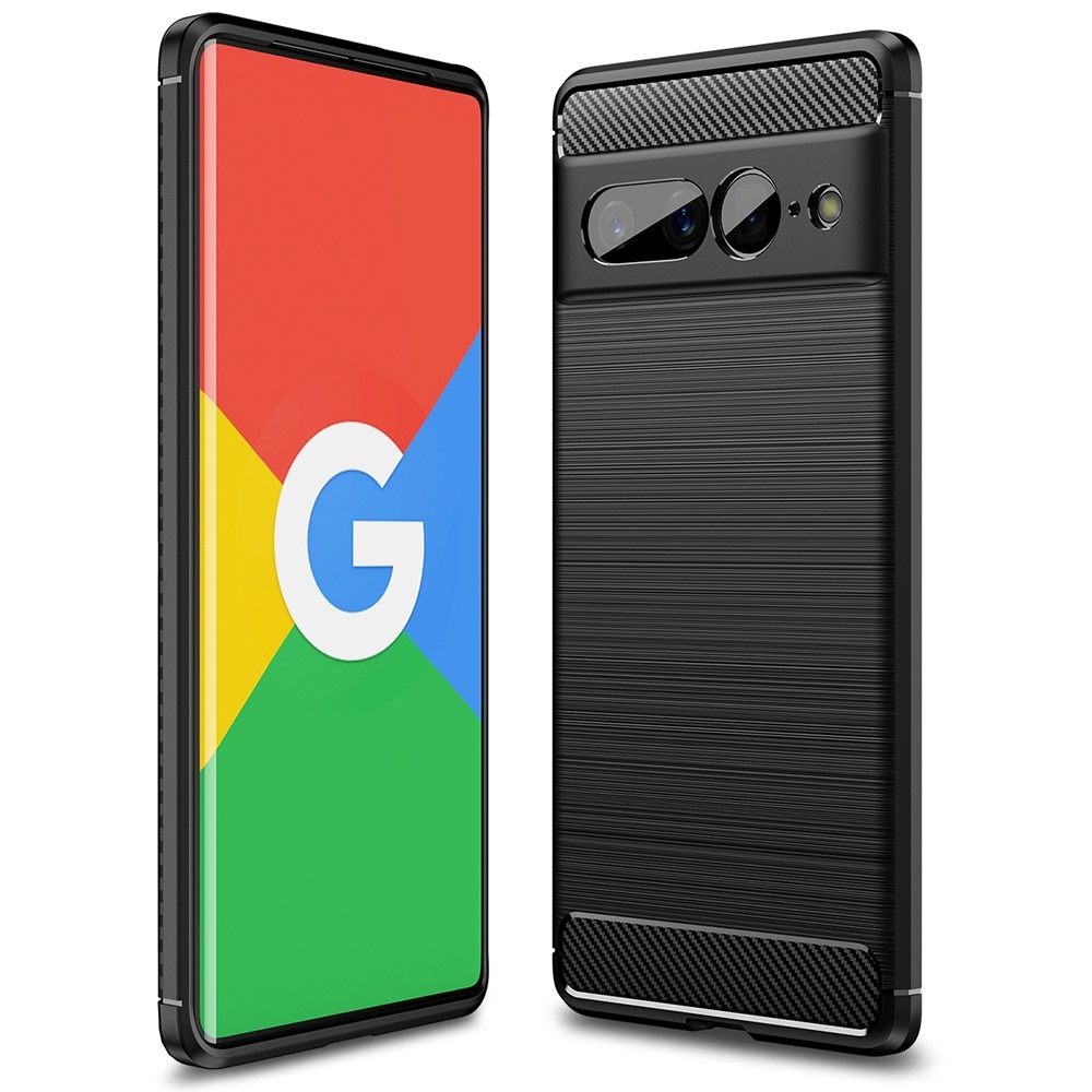 Google Pixel 7 Pro TPU-skal Brushed, Black