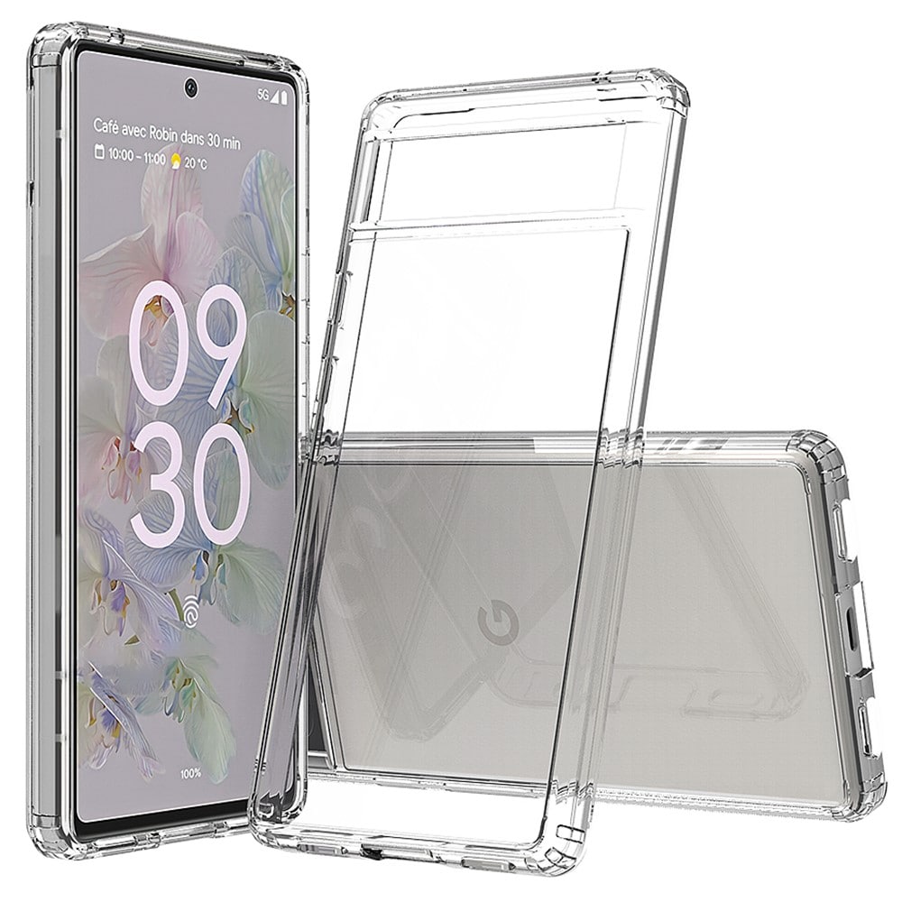 Google Pixel 6a Crystal Hybrid-skal, transparent