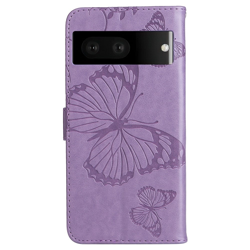 Google Pixel 7 Mobilfodral med fjärilar, Lila