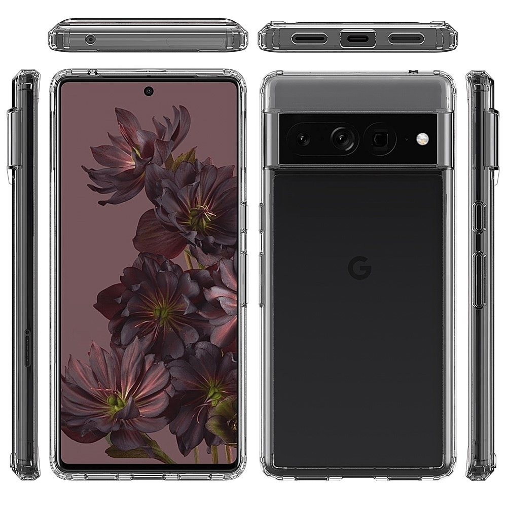 Google Pixel 7 Pro Crystal Hybrid-skal, transparent