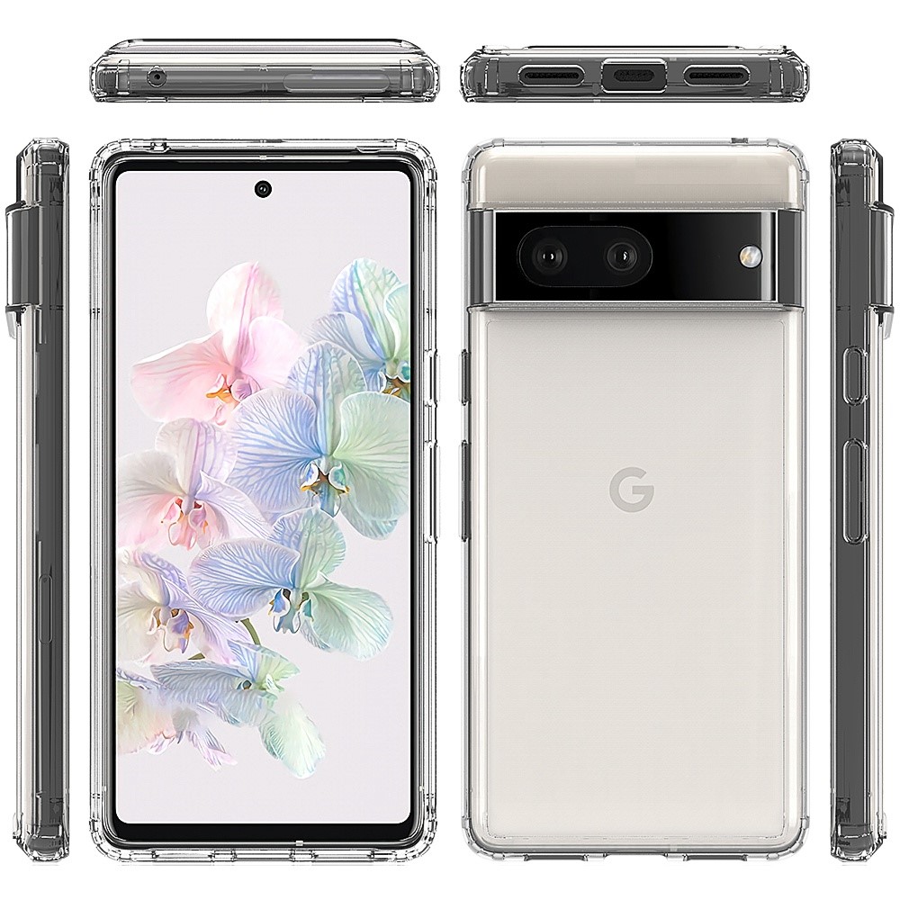 Google Pixel 7 Crystal Hybrid-skal, transparent