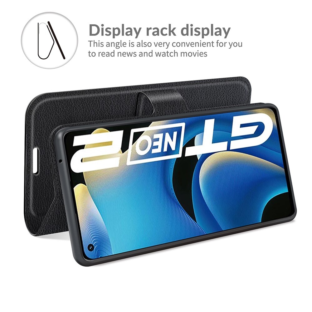 Realme GT Neo 2 Enkelt mobilfodral, Svart