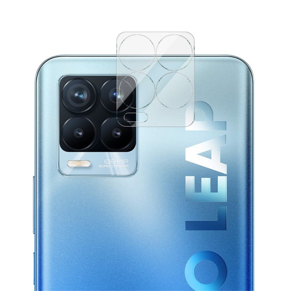 Realme 8 Pro Kameraskydd i glas, Genomskinlig
