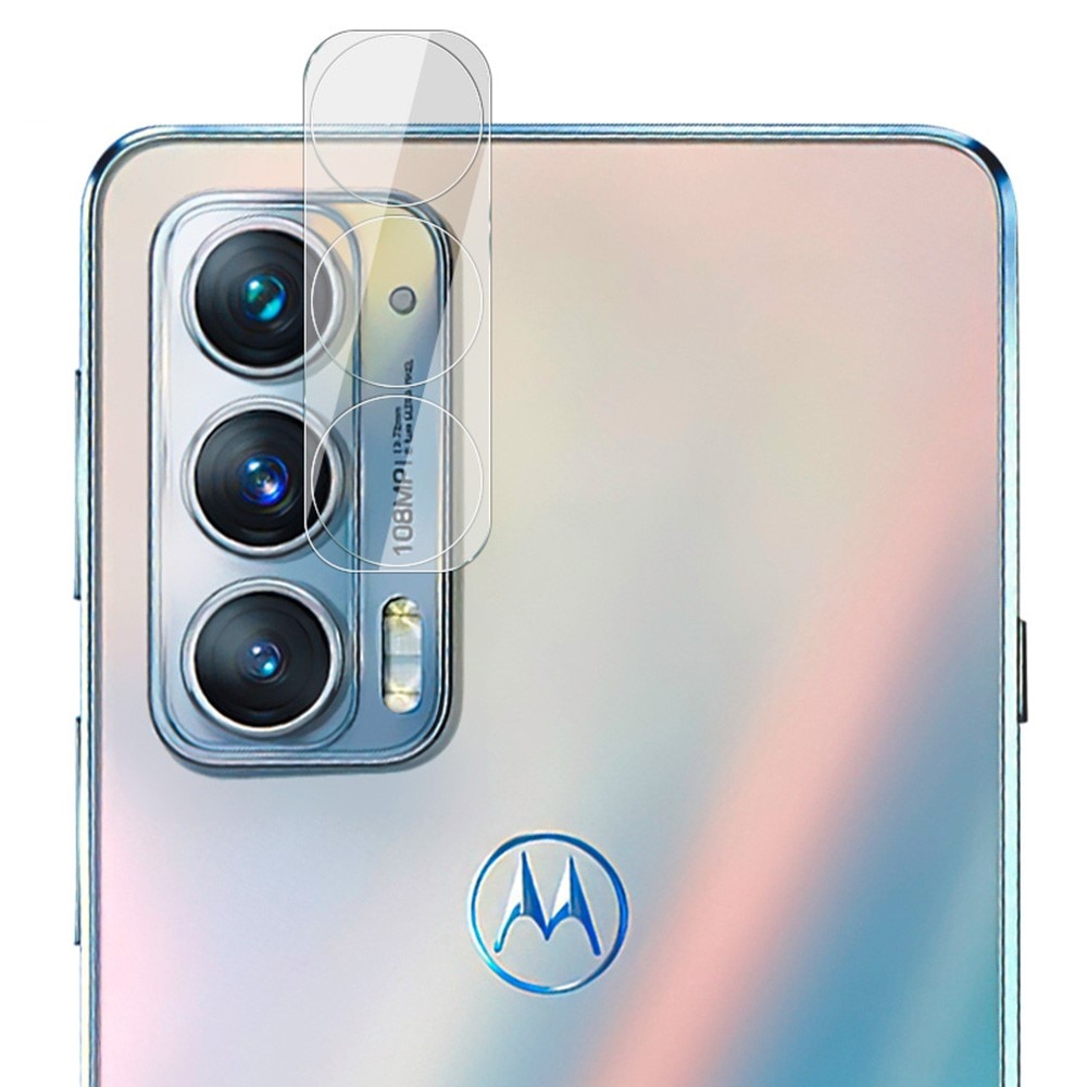 Motorola Edge Kameraskydd i glas