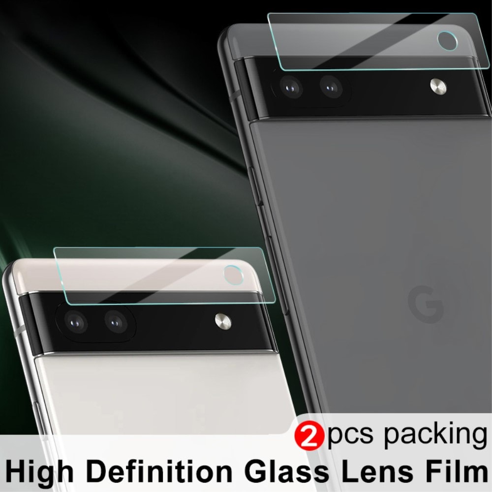 Google Pixel 6a Linsskydd i Härdat glas (2-pack)