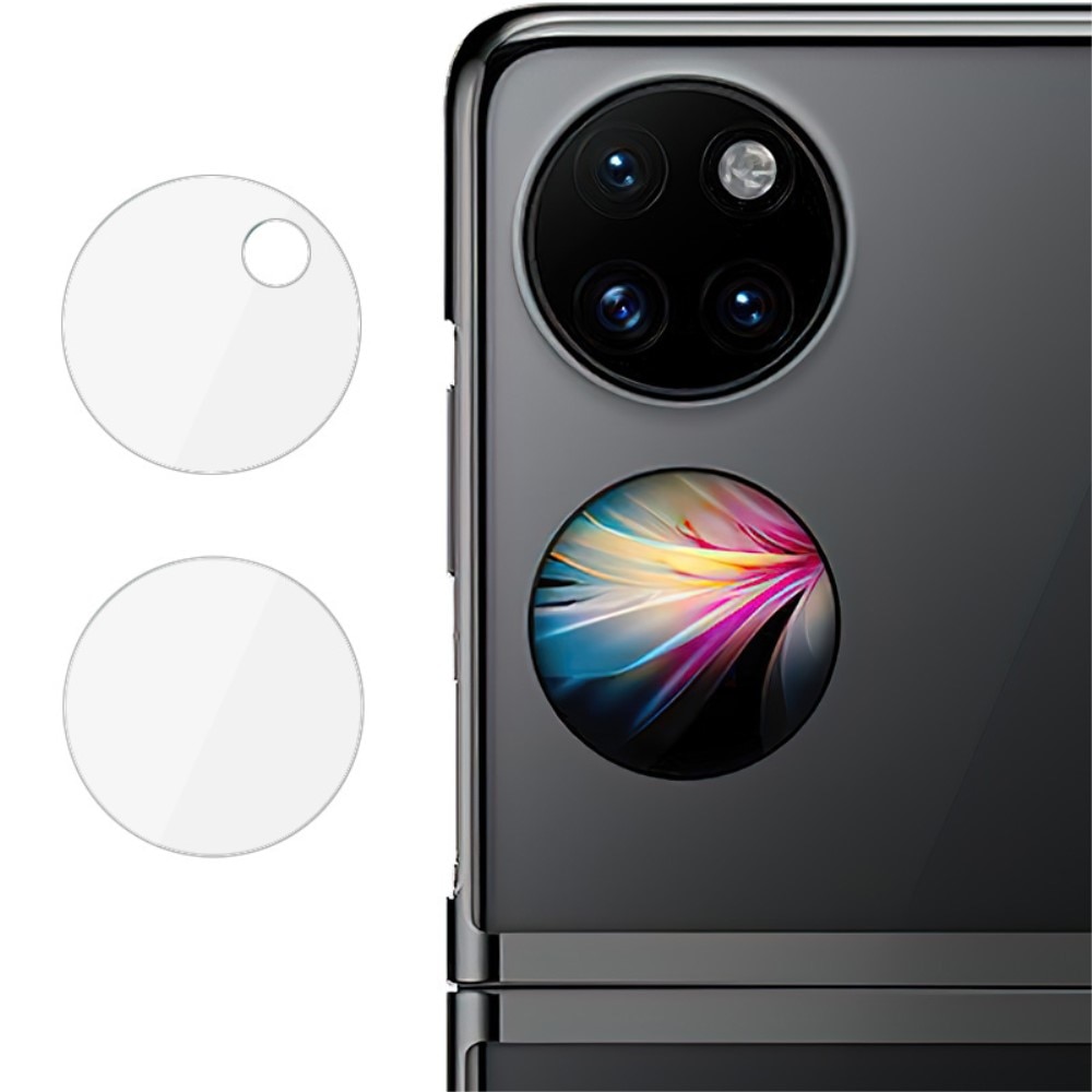 Huawei Pocket S/P50 Pocket Kameraskydd i glas