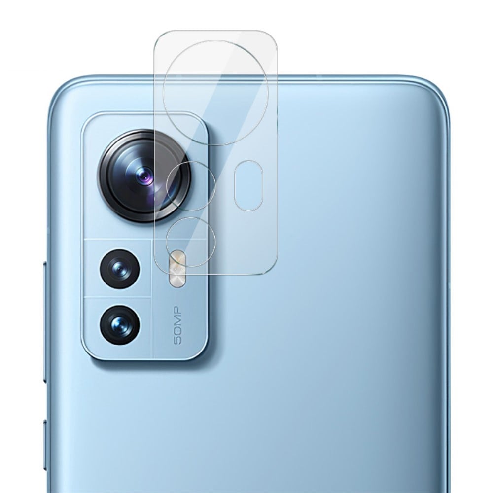 Xiaomi 12 Kameraskydd i glas, Genomskinlig