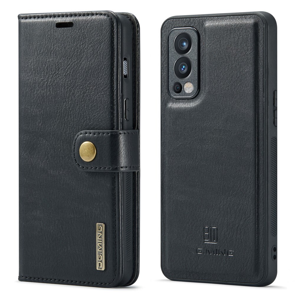  OnePlus Nord 2 5G Plånboksfodral med avtagbart skal, Black