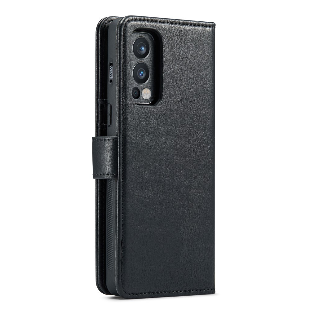  OnePlus Nord 2 5G Plånboksfodral med avtagbart skal, Black