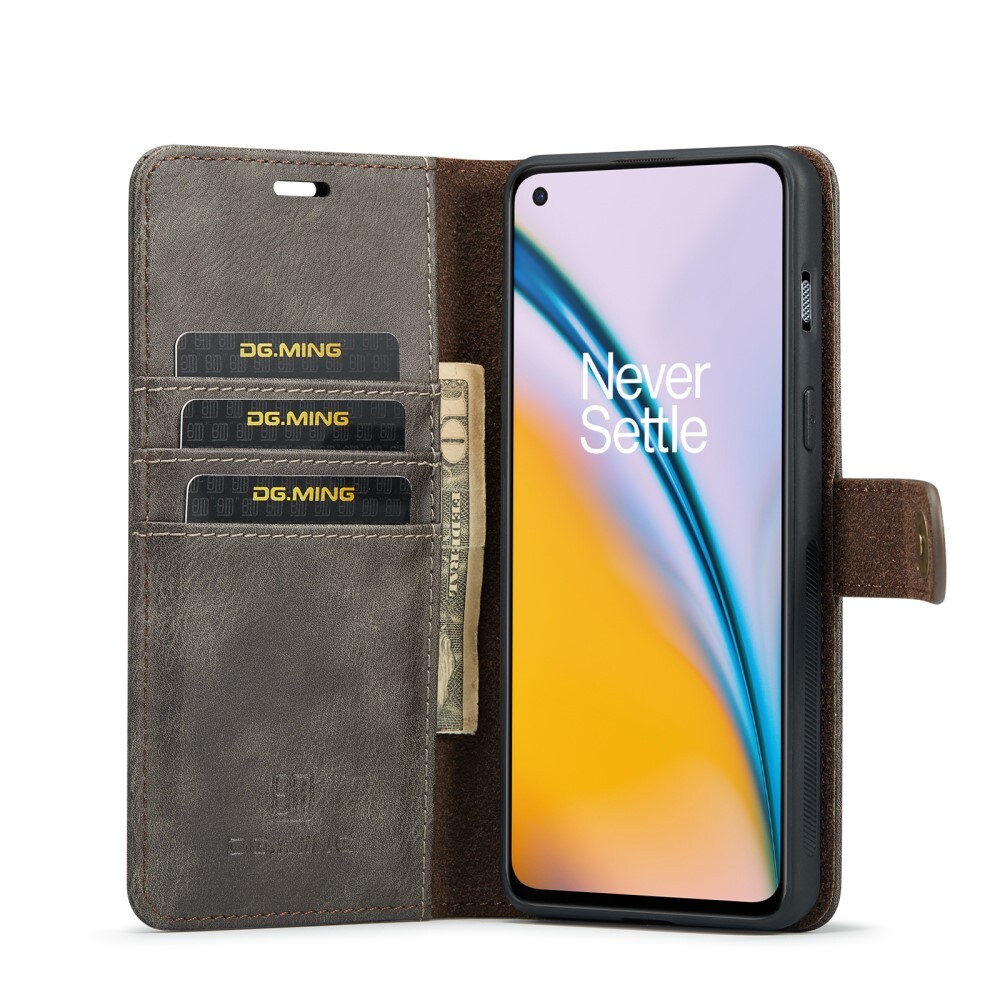  OnePlus Nord 2 5G Plånboksfodral med avtagbart skal, Brown