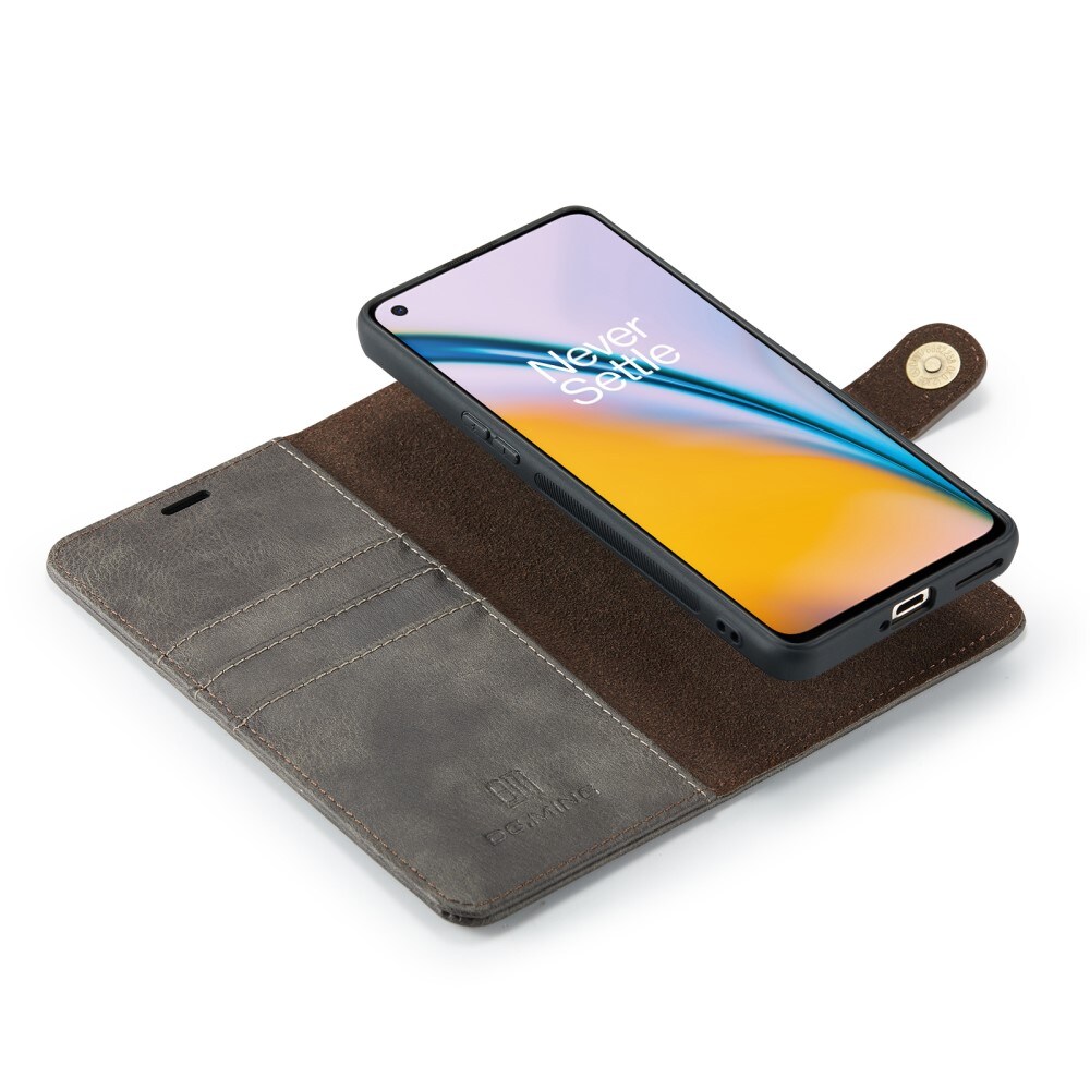  OnePlus Nord 2 5G Plånboksfodral med avtagbart skal, Brown