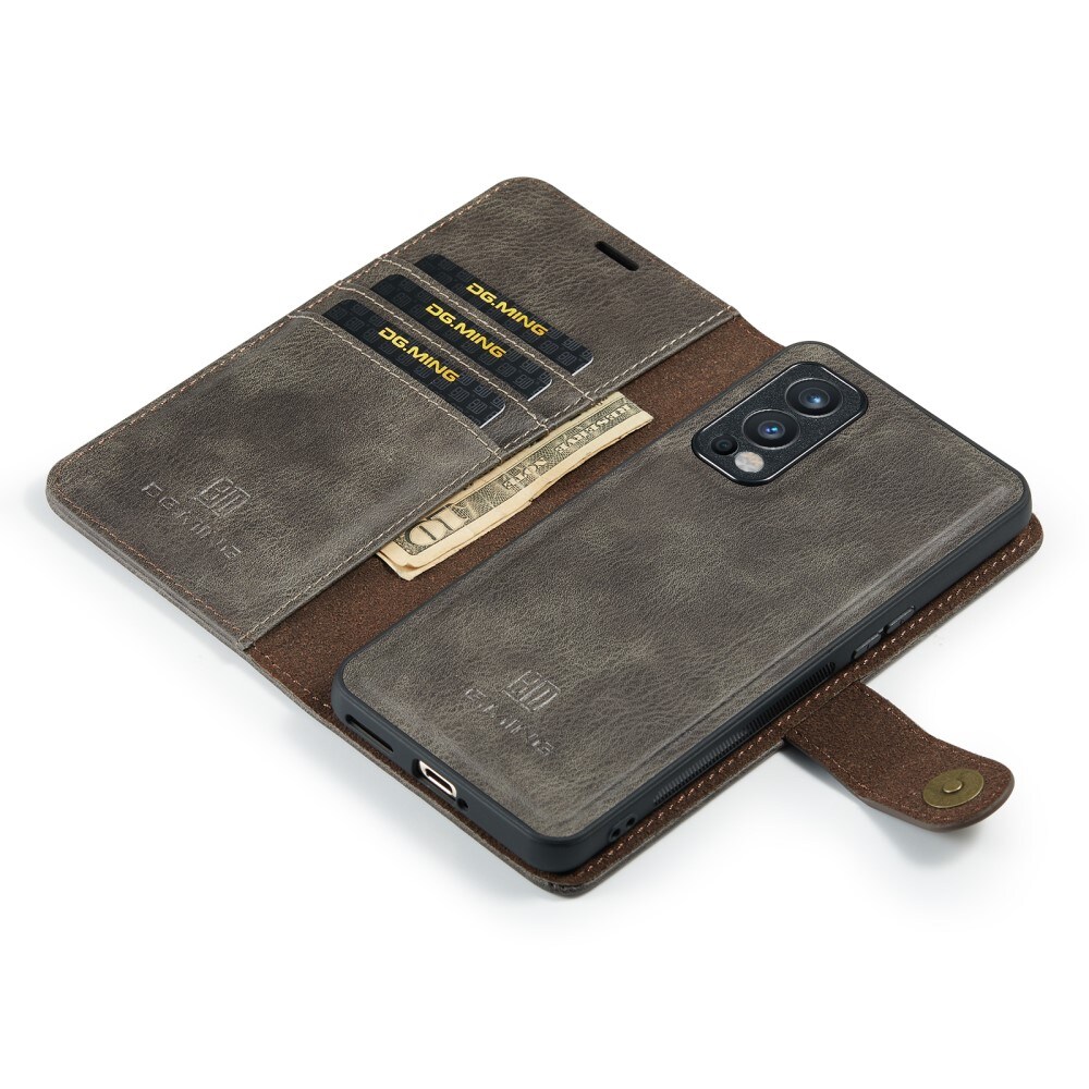  OnePlus Nord 2 5G Plånboksfodral med avtagbart skal, Brown