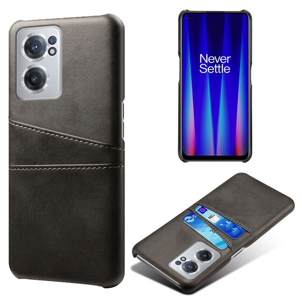  OnePlus Nord CE 2 5G Snyggt skal med 2 kortfack, Svart