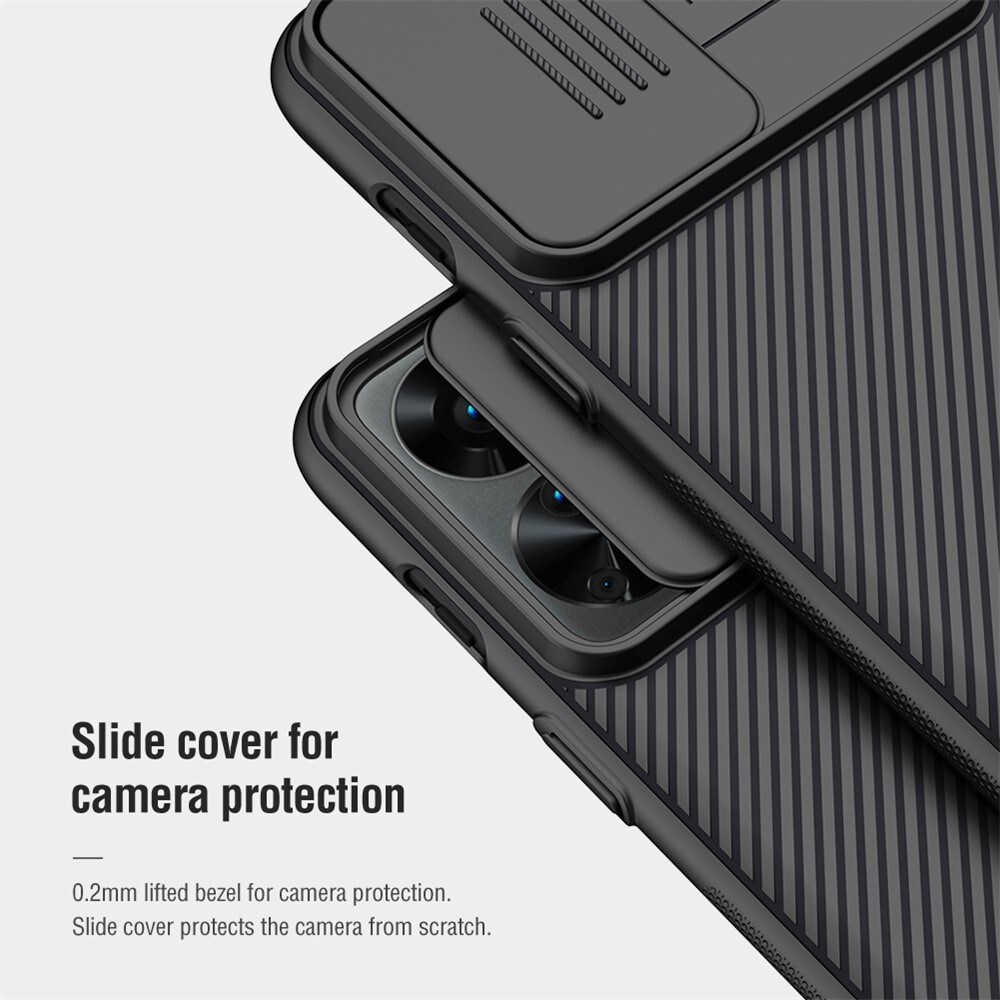  Oneplus Nord 2T 5G Skal med kameraskydd - CamShield, Svart