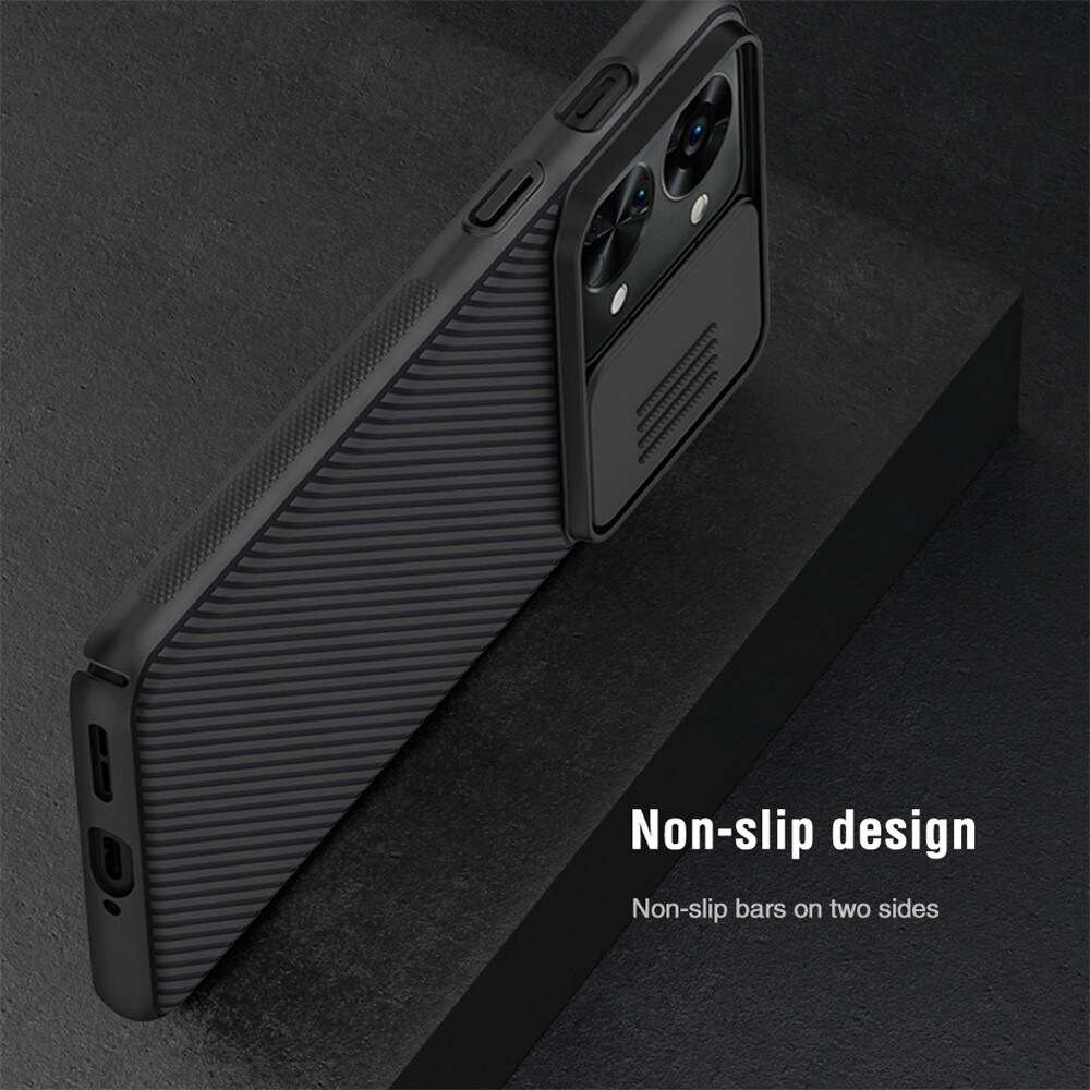  Oneplus Nord 2T 5G Skal med kameraskydd - CamShield, Svart