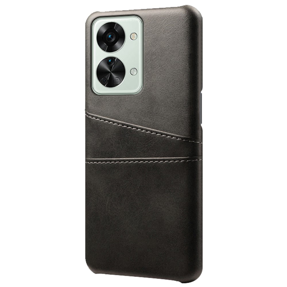OnePlus Nord 2T 5G Snyggt skal med 2 kortfack, svart