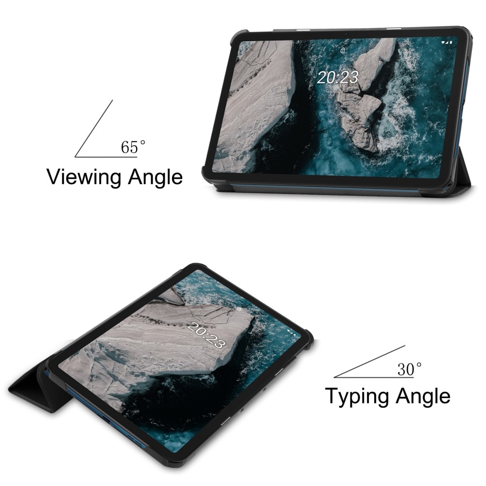  Nokia T20 Tri-Fold Fodral, Svart