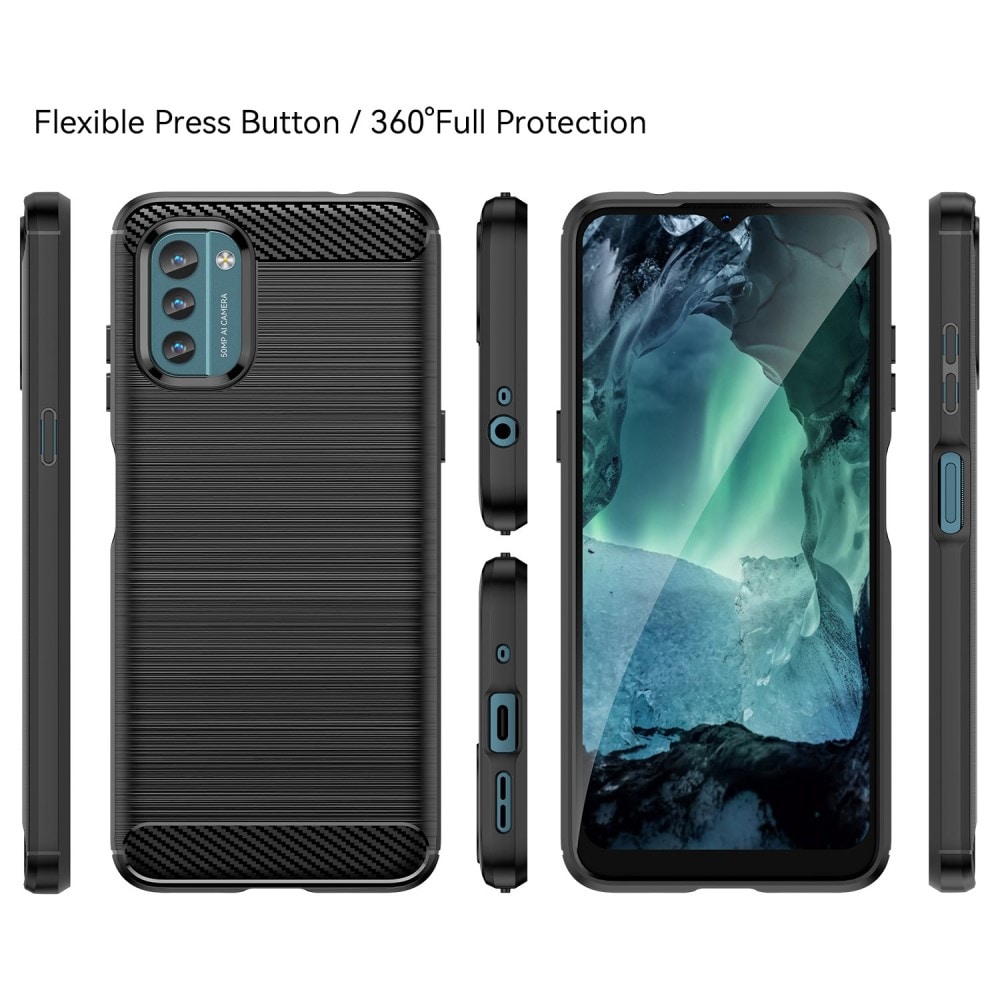  Nokia G11/Nokia G21 TPU-skal Brushed, Svart