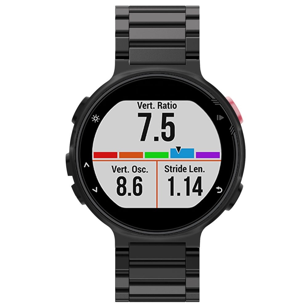 Garmin Forerunner 235/735XT Stilrent länkarmband i metall, svart