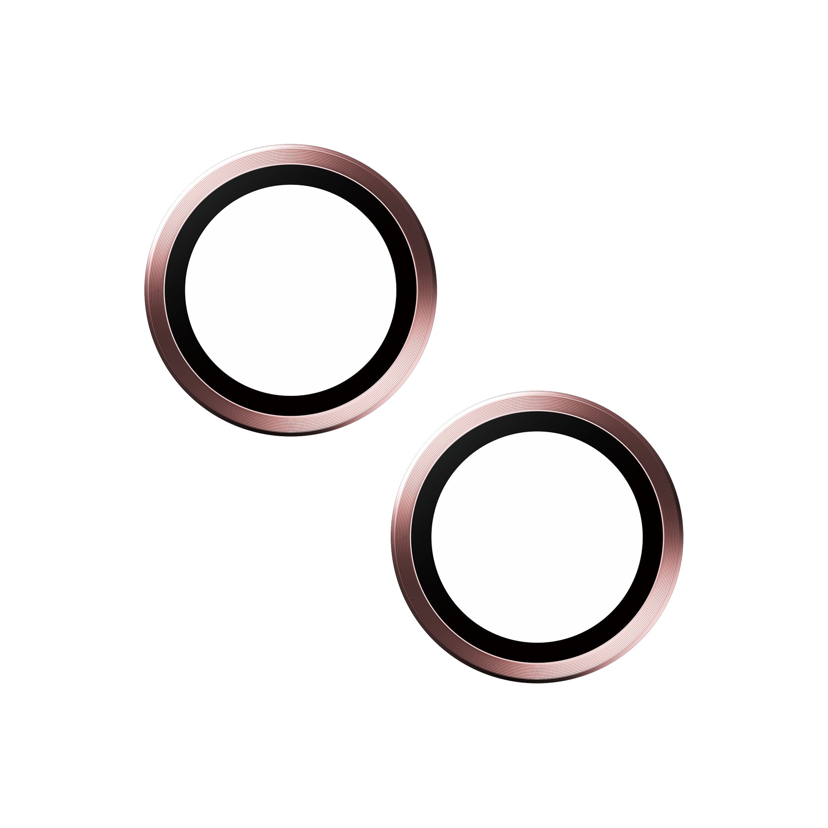iPhone 15 Hoops linsskydd med aluminiumram, Rosa