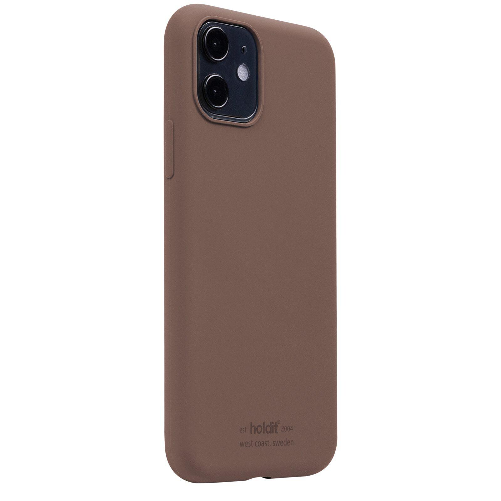 iPhone 11 Silicone Case, Dark Brown