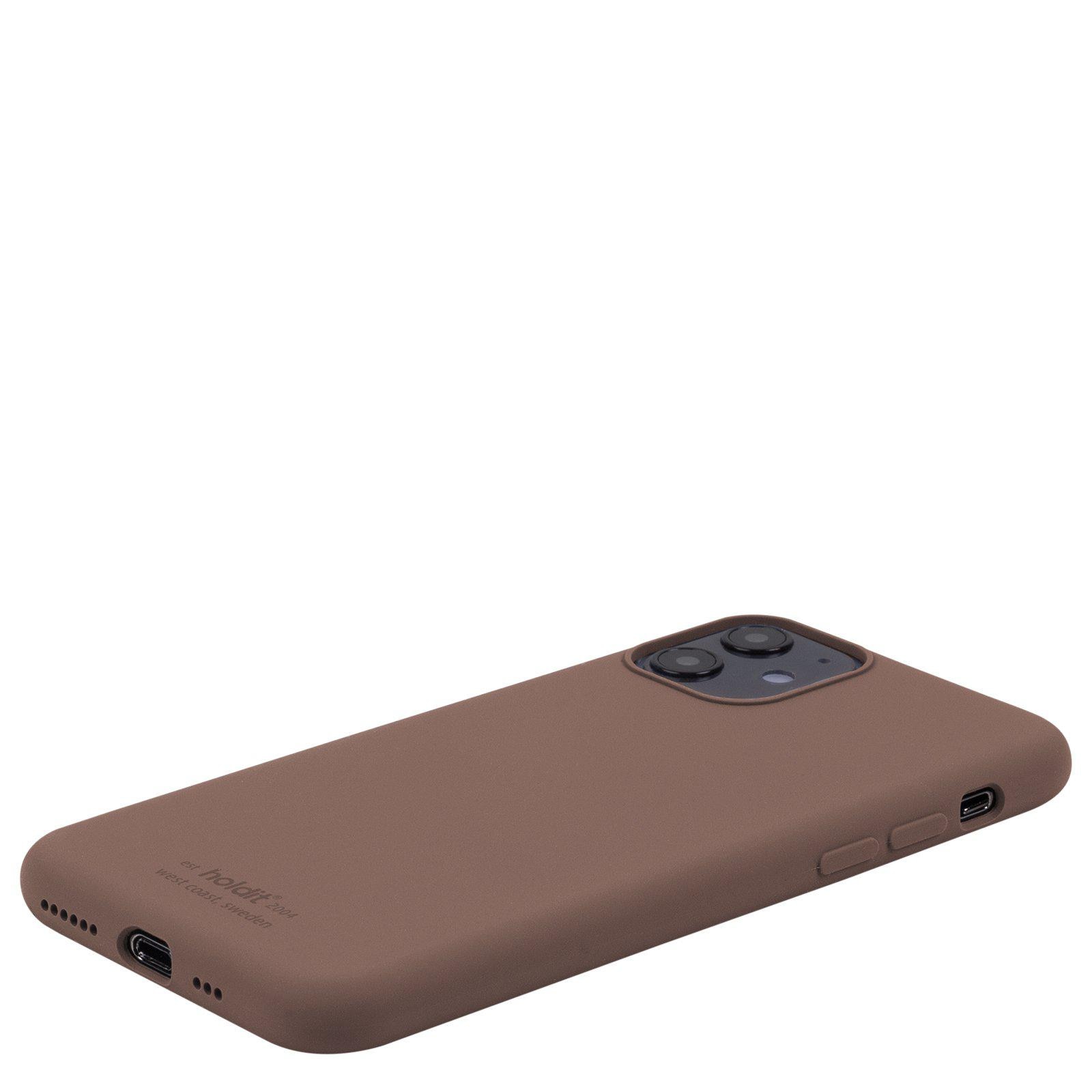 iPhone 11 Silicone Case, Dark Brown