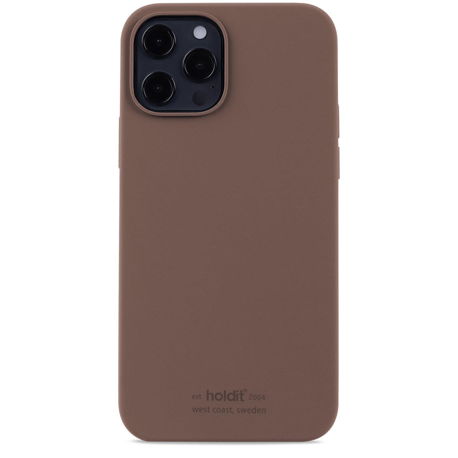 iPhone 12/12 Pro Silicone Case, Dark Brown