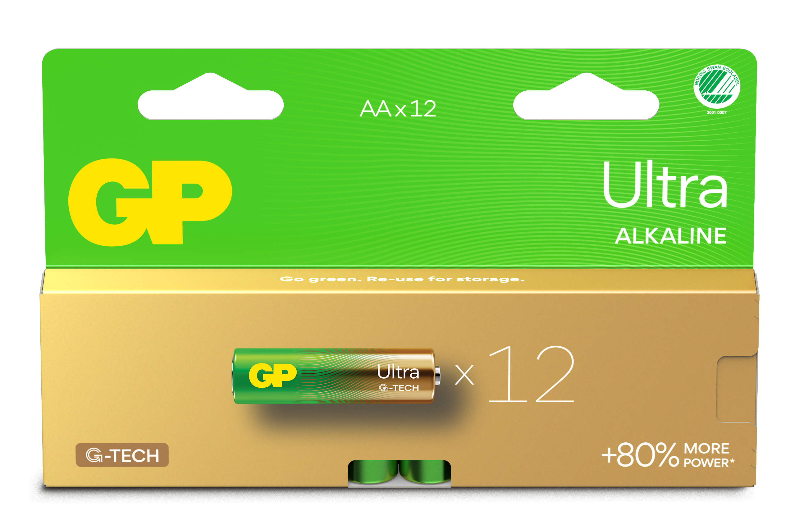 12-pack Ultra Alkaline AA-batteri 15AU/LR6