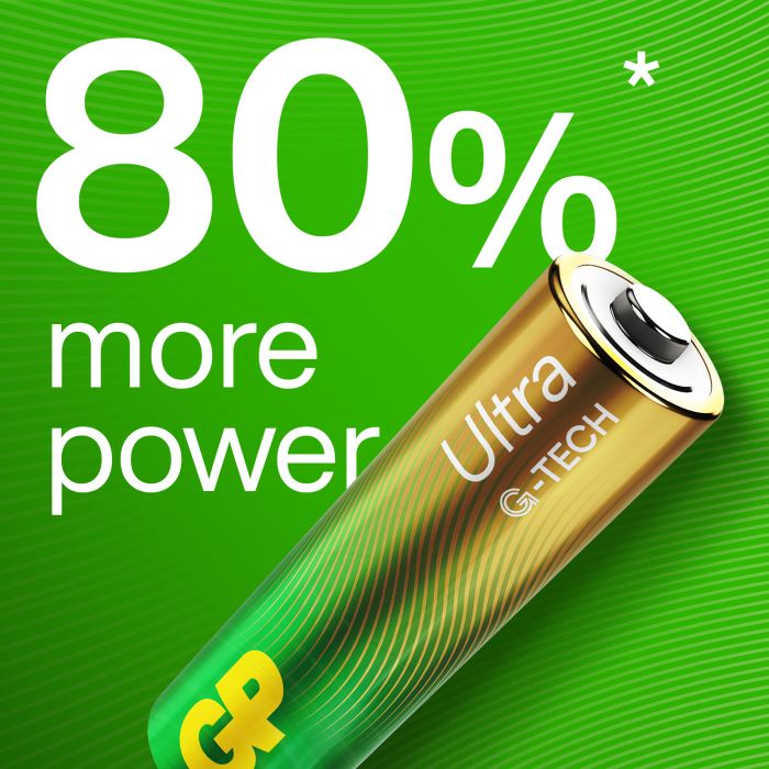 4-pack Ultra Alkaline AA-batteri 15AU/LR6