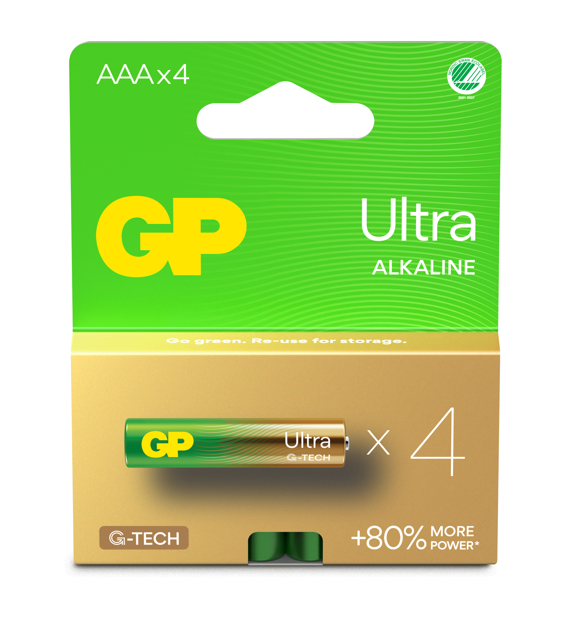 4-pack Ultra Alkaline AAA-batteri 24AU/LR03