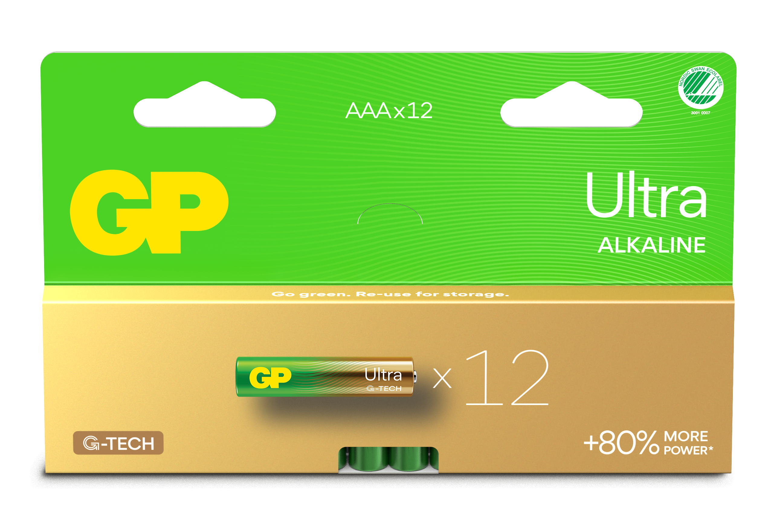12-pack Ultra Alkaline AAA-batteri 24AU/LR03