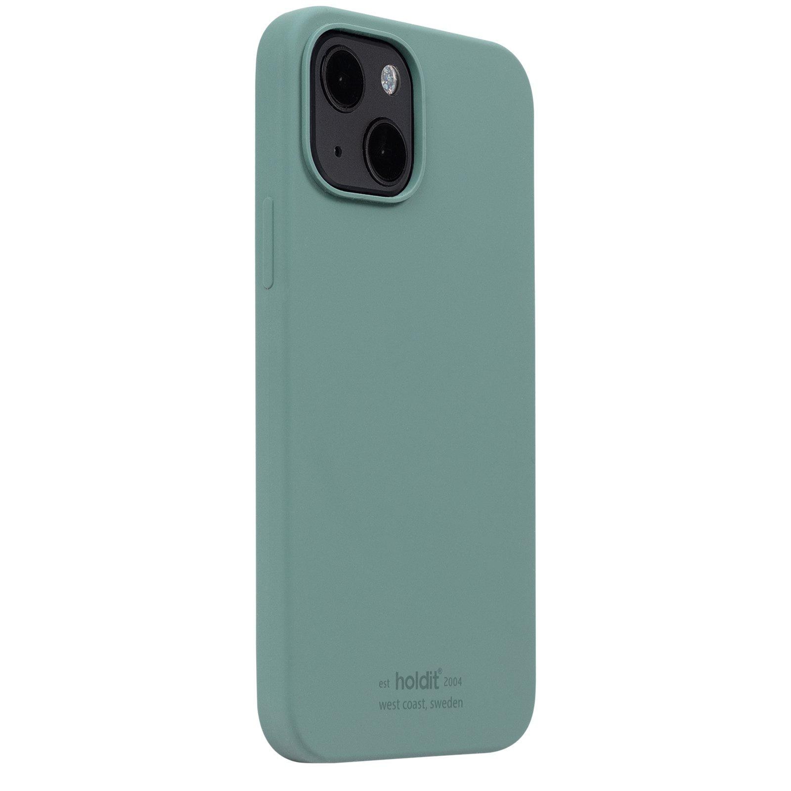 iPhone 14 Plus Silicone Case, Moss Green
