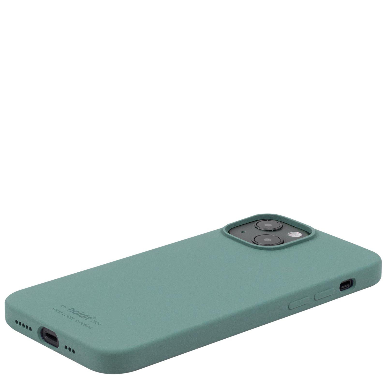 iPhone 14 Plus Silicone Case, Moss Green