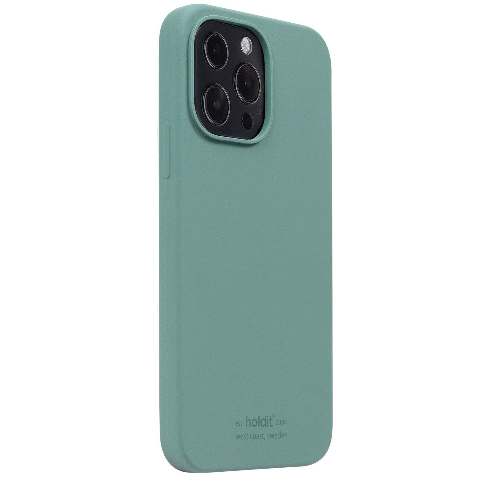iPhone 13 Pro Silicone Case, Moss Green