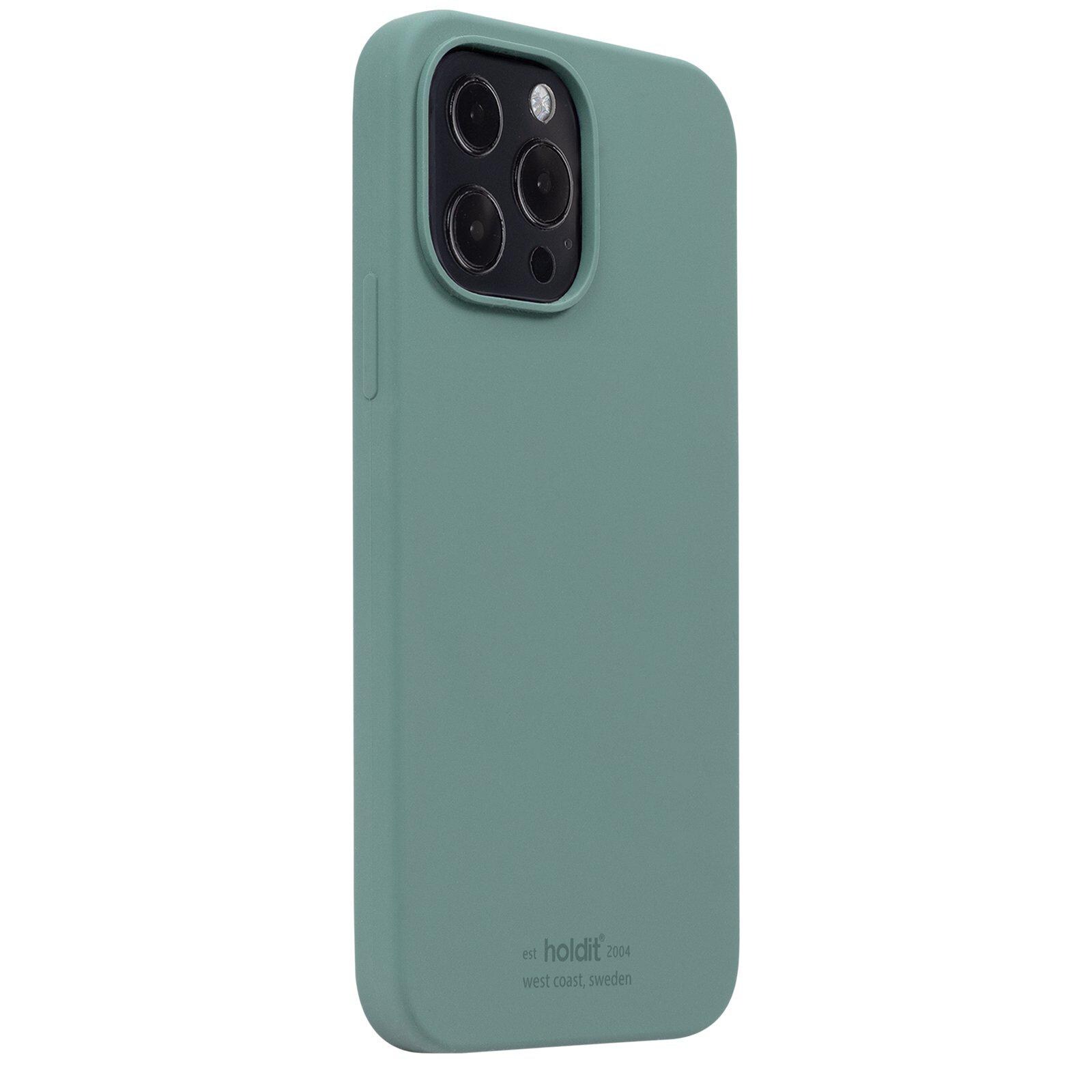 iPhone 14 Pro Max Silicone Case, Moss Green