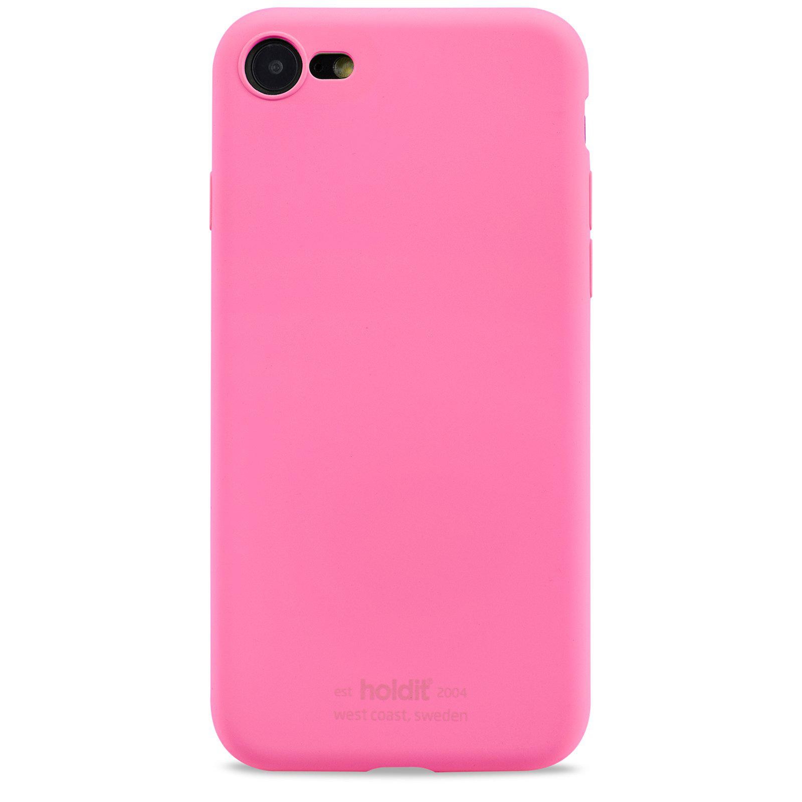 iPhone SE (2022) Silicone Case, Bright Pink
